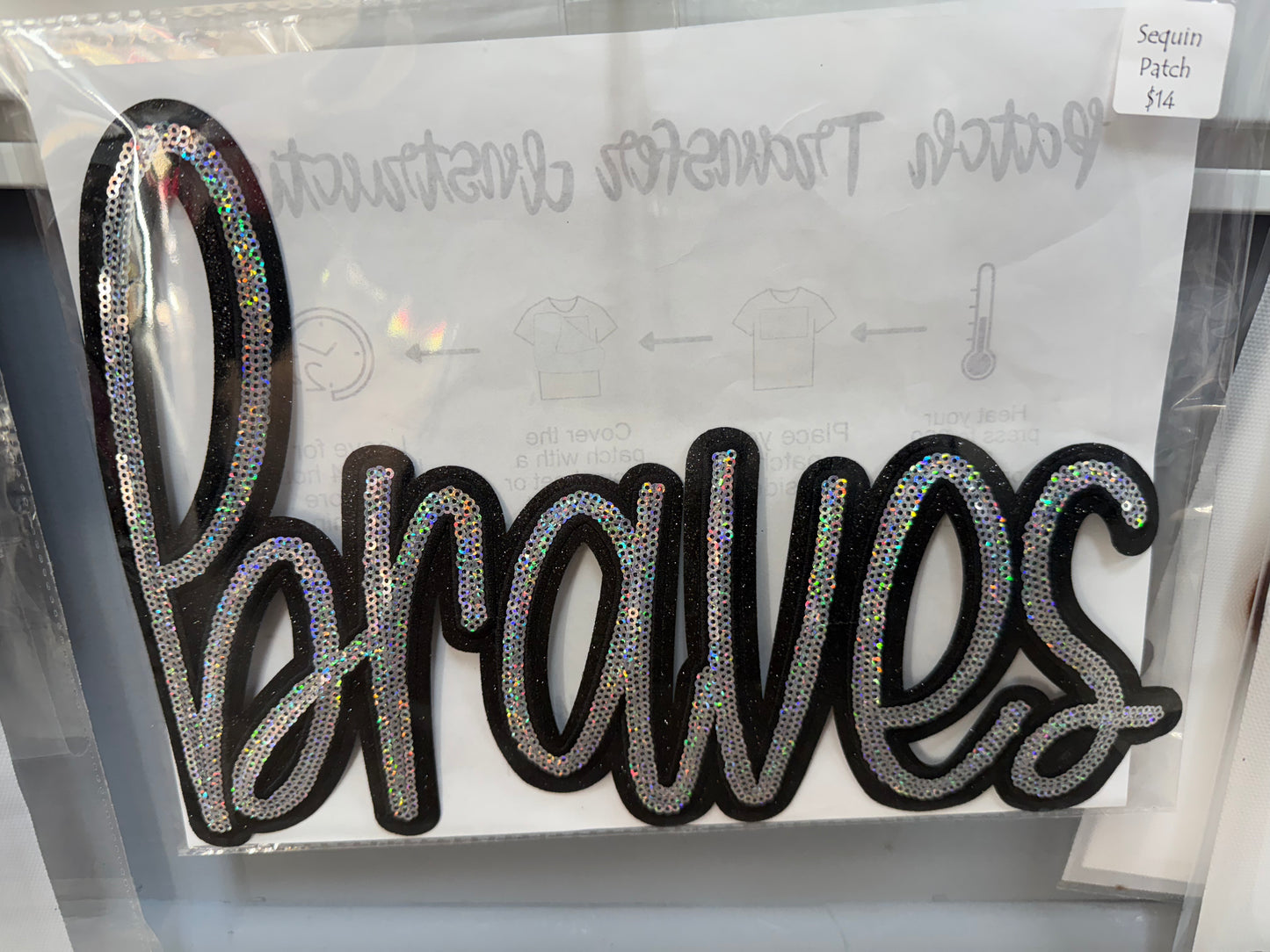 Patch Sequin Braves