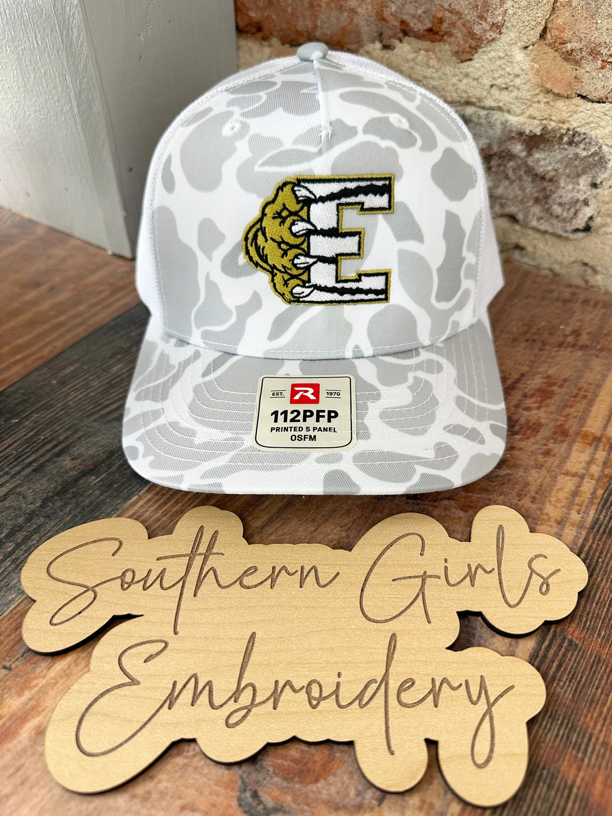 Camo Richardson Hat with Embroidery