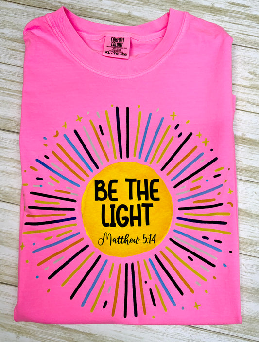 Be the Light Comfort Color Short Sleeve