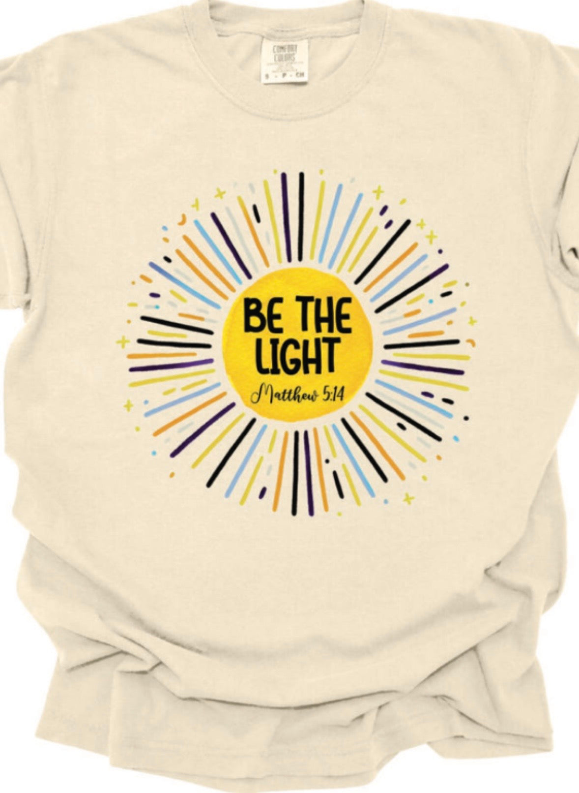 Be the Light Comfort Color Short Sleeve