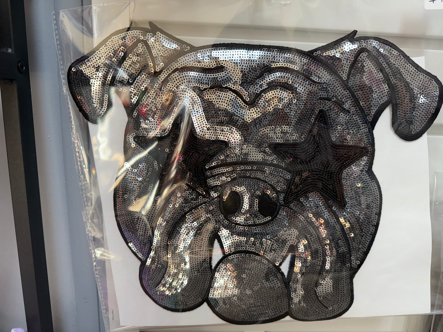 Patch Sequin Bulldog