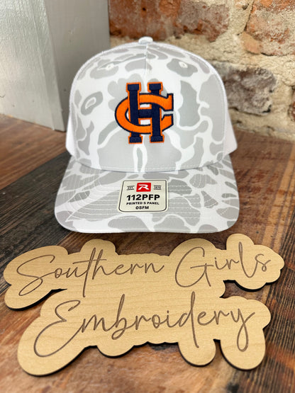 Camo Richardson Hat with Embroidery