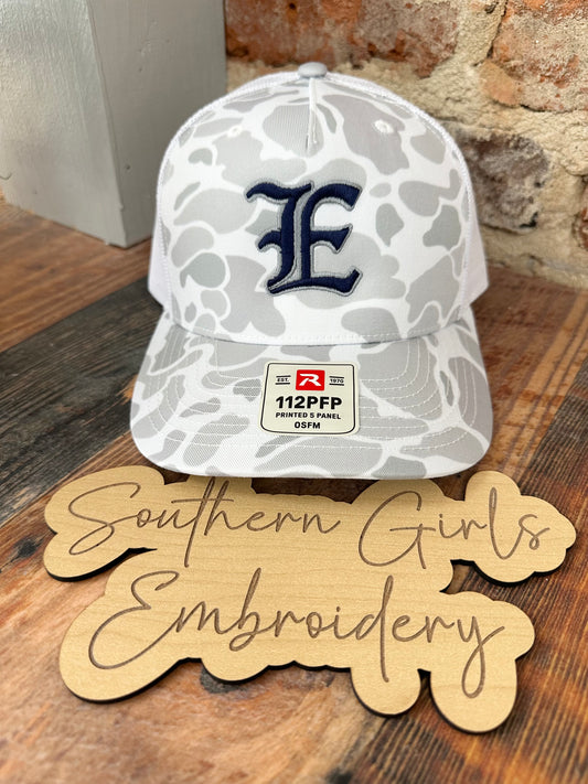 Camo Richardson Hat with Embroidery