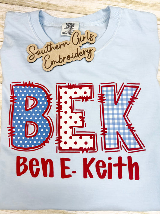 Ben E. Keith Comfort Color Chambray Short Sleeve