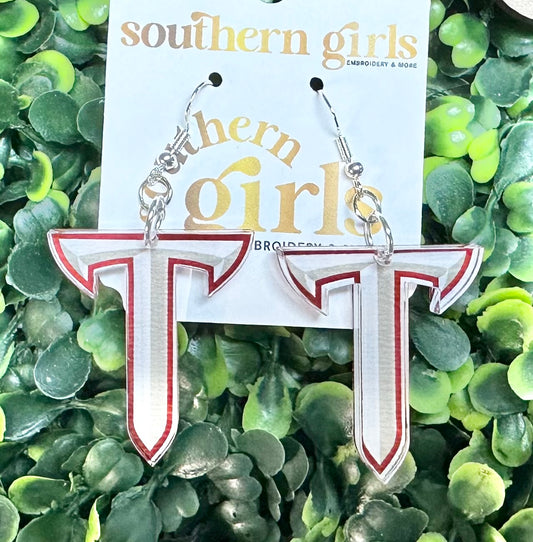 Licensed Power T Earrings