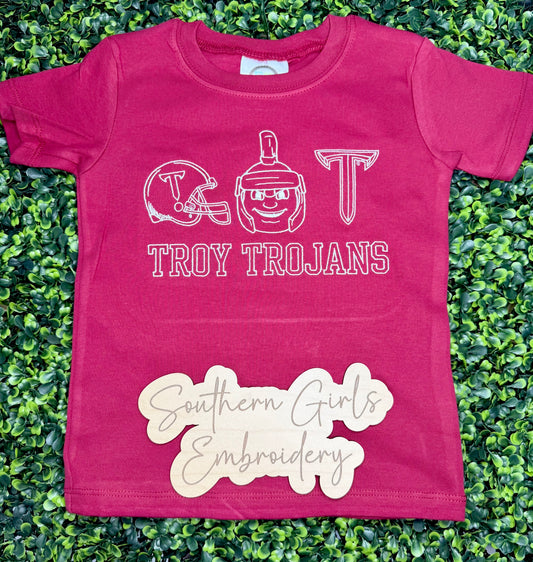 Licensed Troy Embroidery Kids