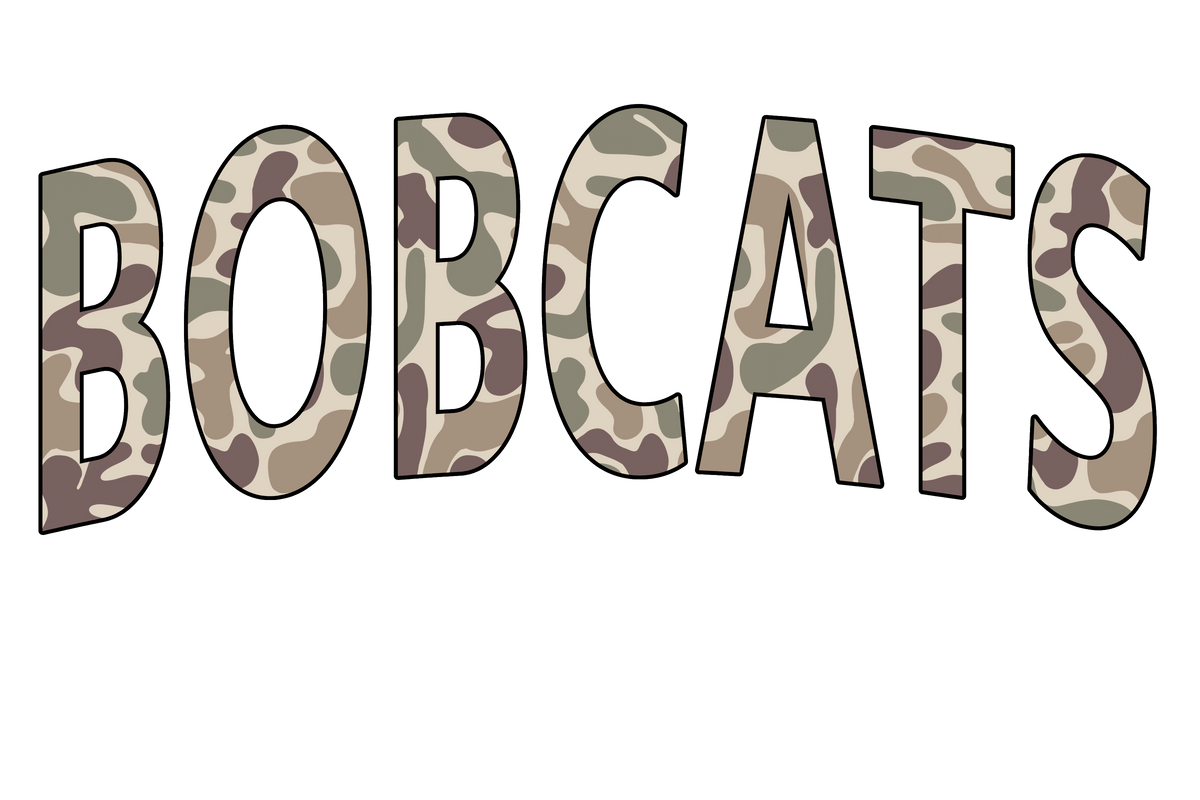 Transfer Camo Bobcats