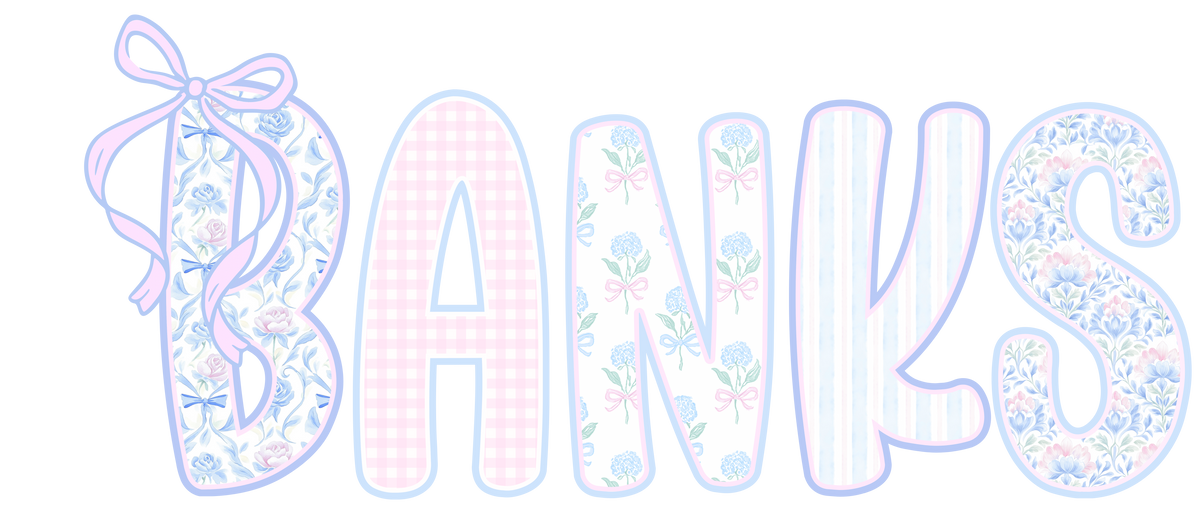 Transfer Banks blue floral