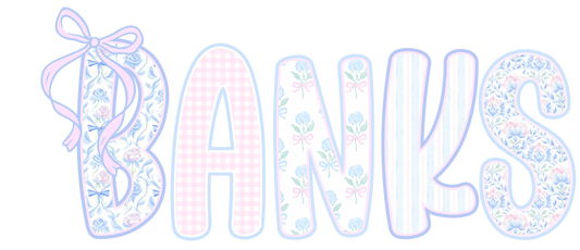 Transfer Banks blue floral