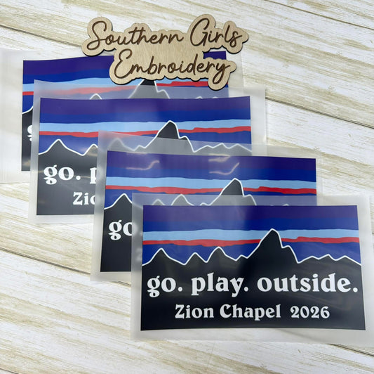 Transfer Patagonia Go Play Outside