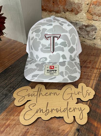 Camo Richardson Hat with Embroidery