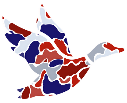 Transfer Adult Patriotic Duck with pocket