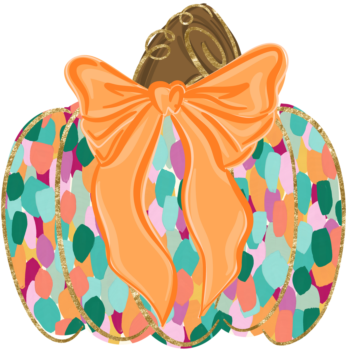 Transfer Brush stroke Pumpkin