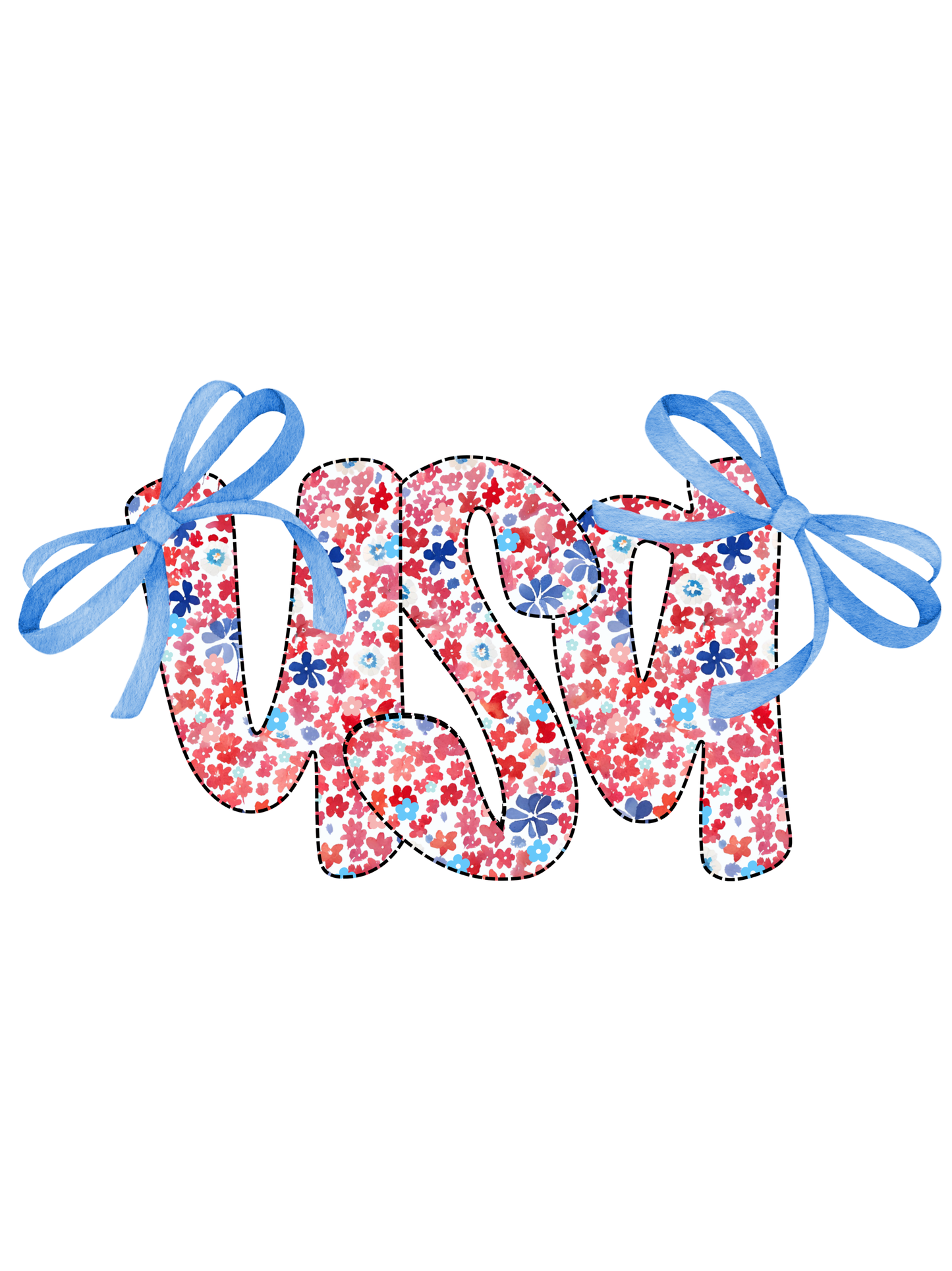 Transfer Youth USA floral bows