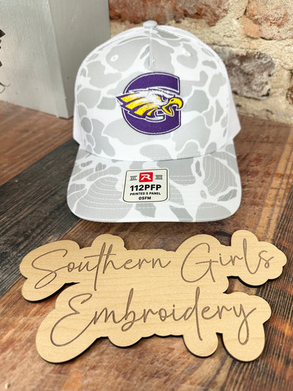 Camo Richardson Hat with Embroidery