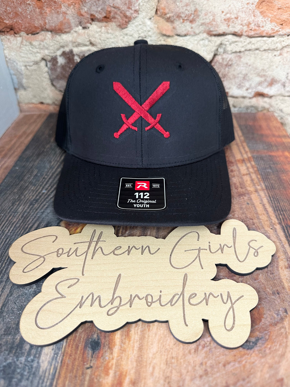 Licensed Troy Swords Mesh Richardson Hat with Embroidery