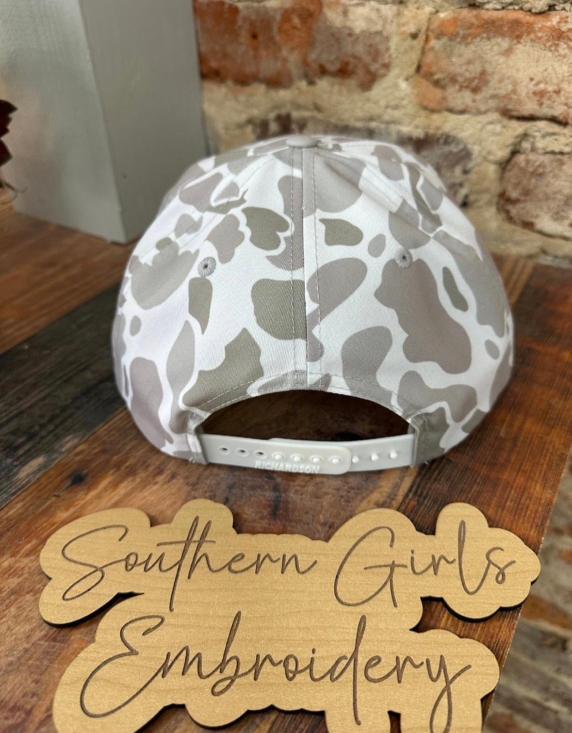 Camo Richardson Hat with Embroidery