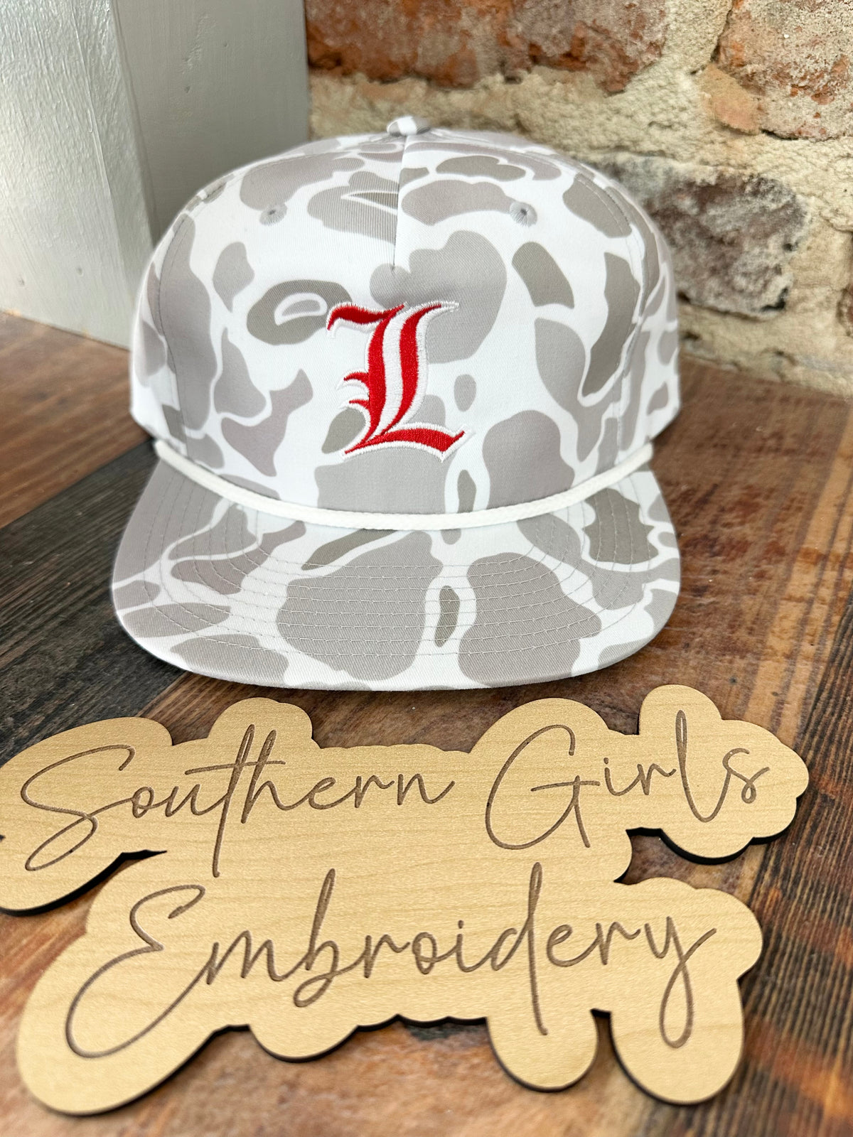Camo Richardson Hat with Embroidery