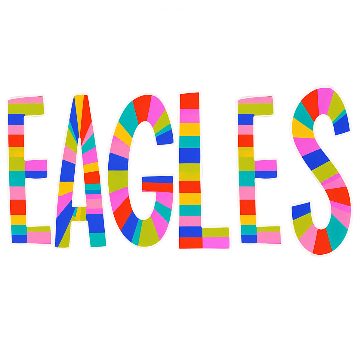 Transfer Multi Color Eagles