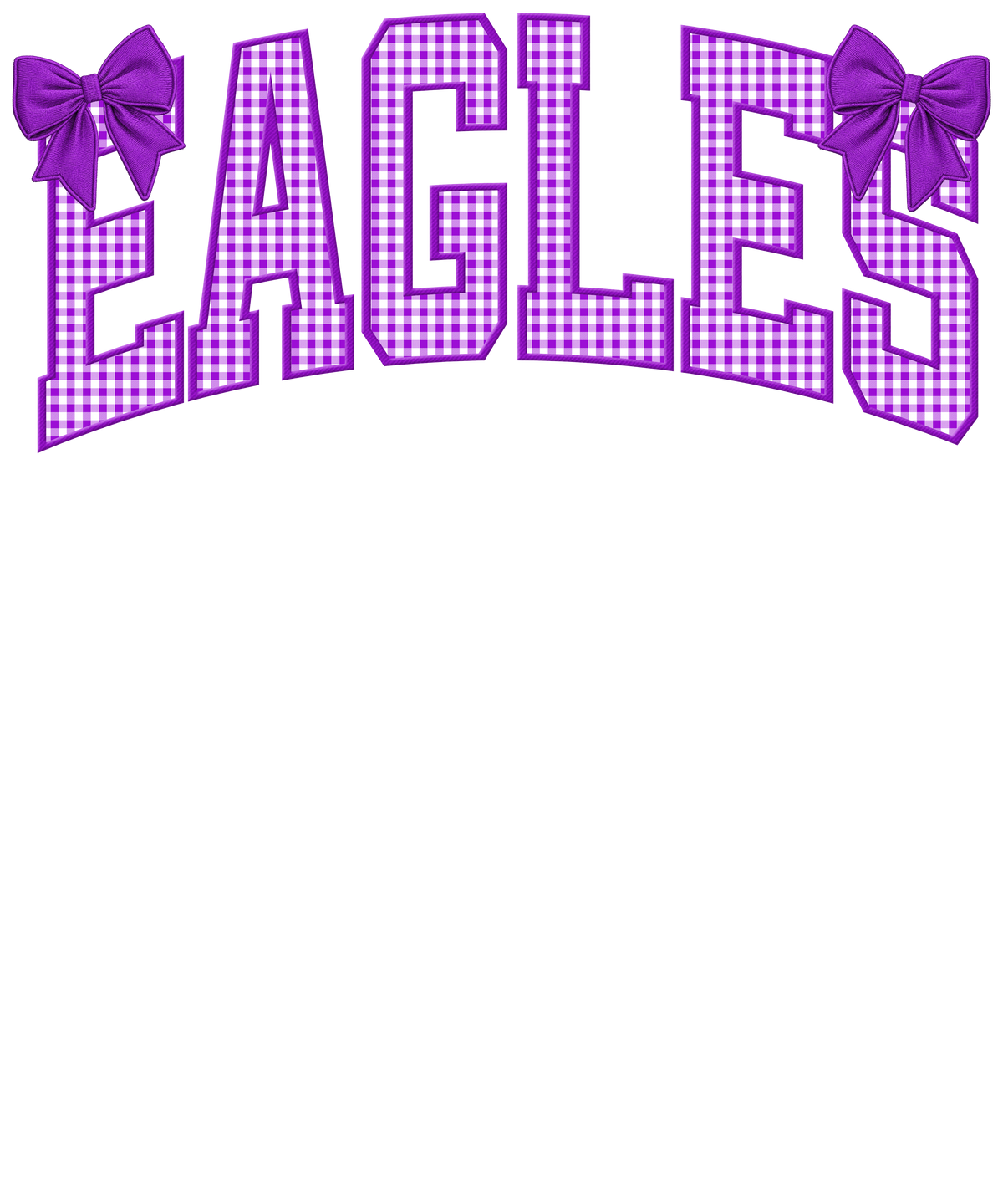 Transfer Eagles Purple Gingham