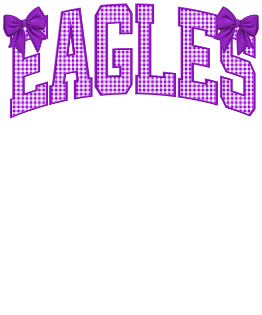 Transfer Eagles Purple Gingham