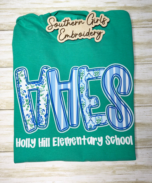 HHES Comfort Color Island Green Short Sleeve