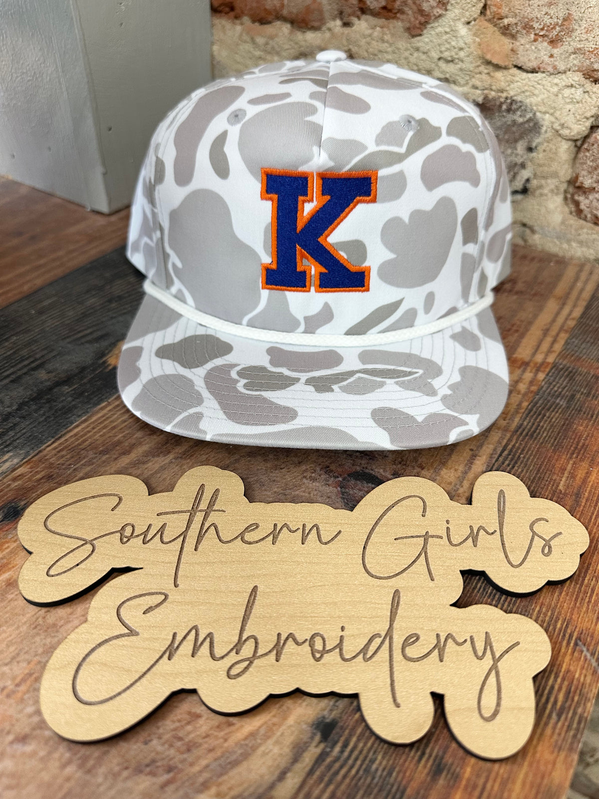 Camo Richardson Hat with Embroidery