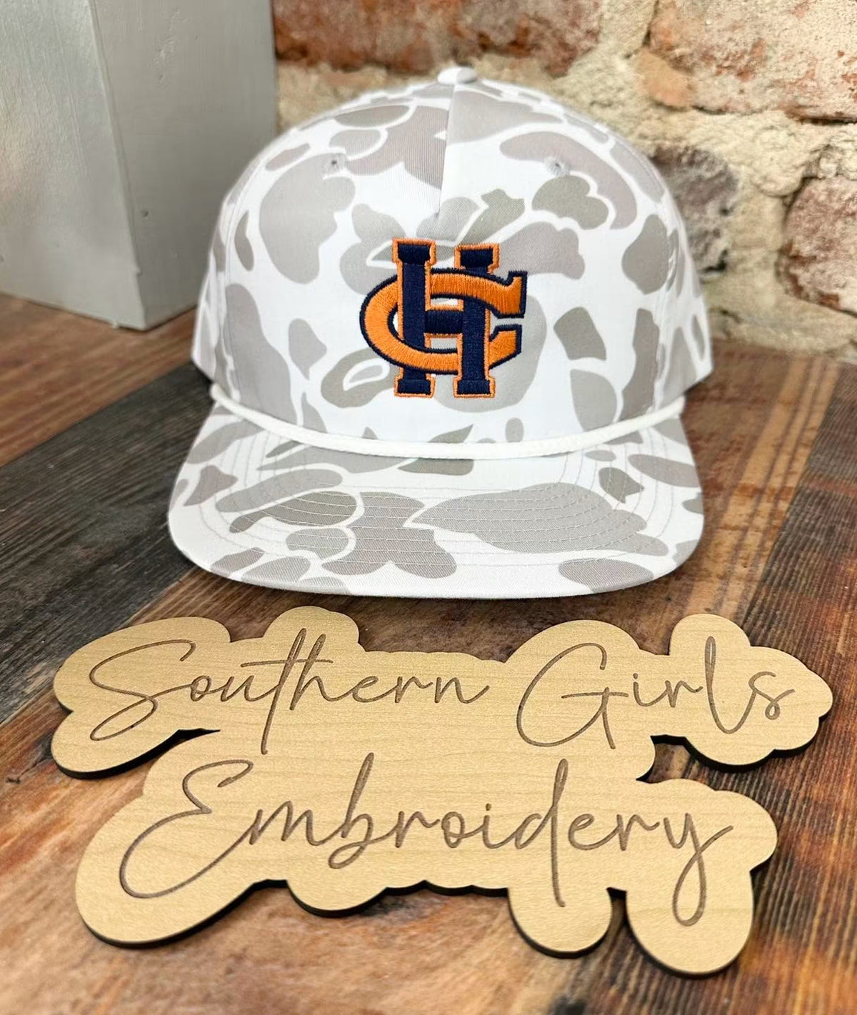 Camo Richardson Hat with Embroidery