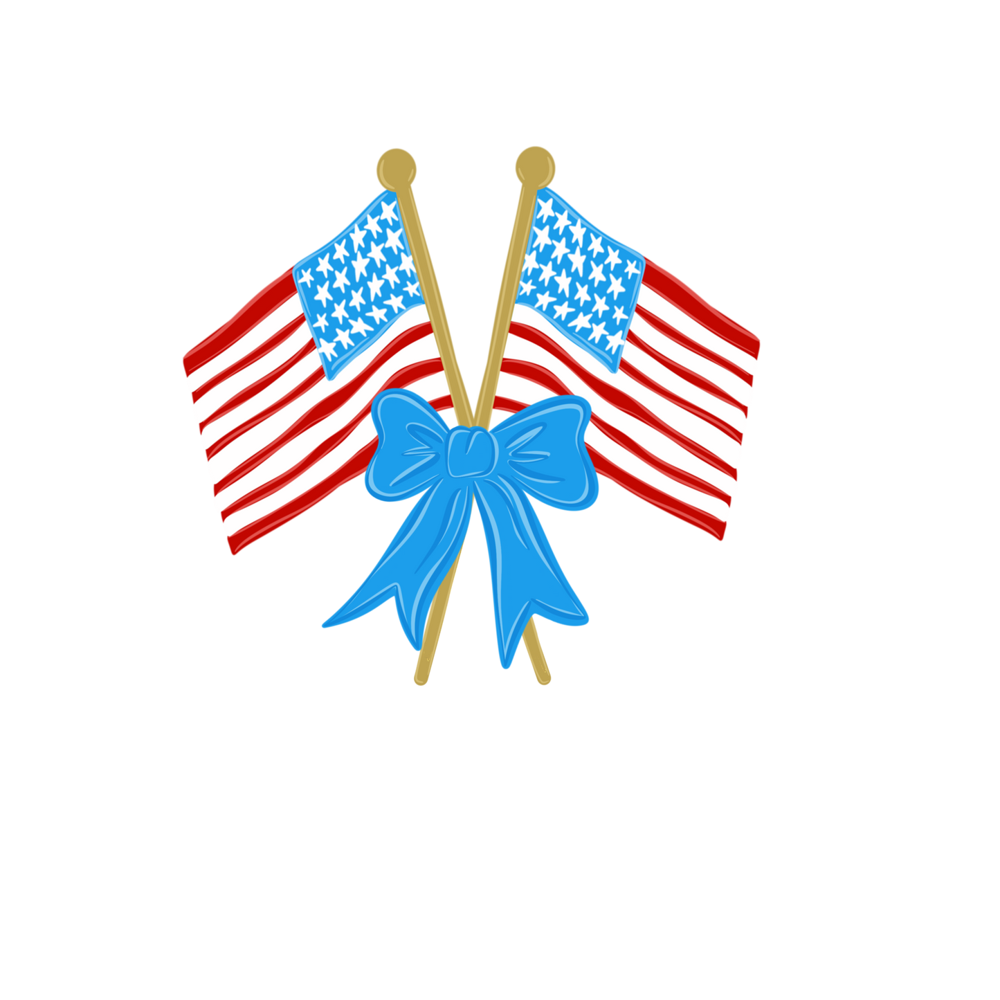 Transfer Adult America Lines Flag with pocket