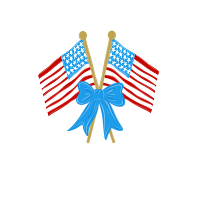 Transfer Adult America Lines Flag with pocket