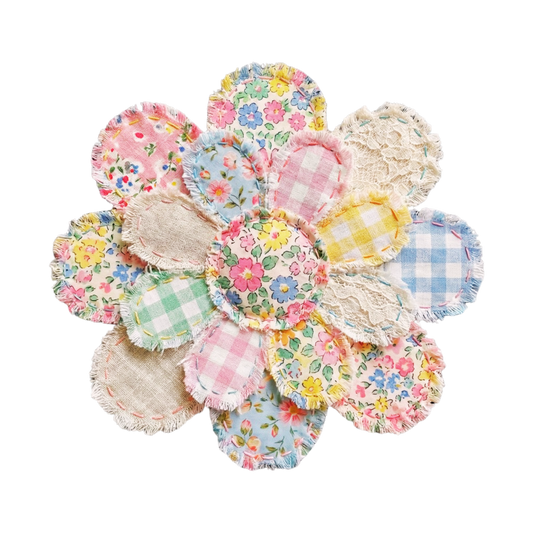 Transfer Youth Patchwork Flower with pocket