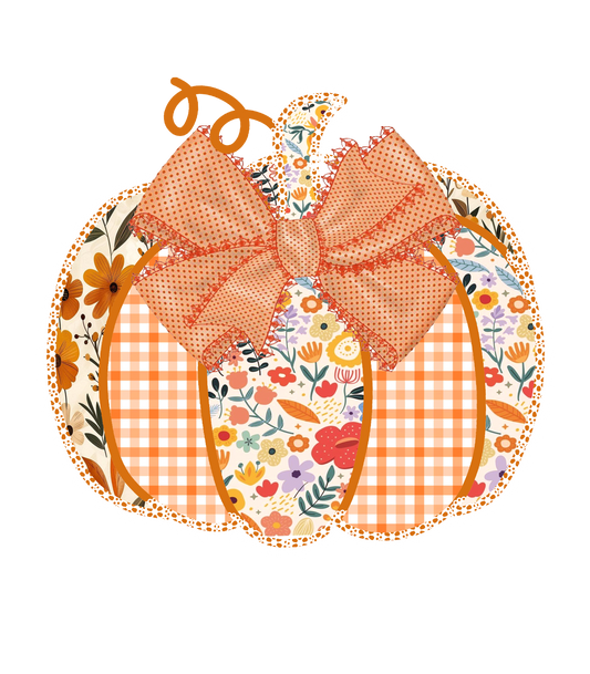 Transfer Patchwork Lace Pumpkin
