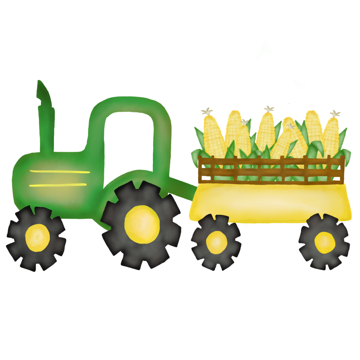 Transfer Tractor with corn