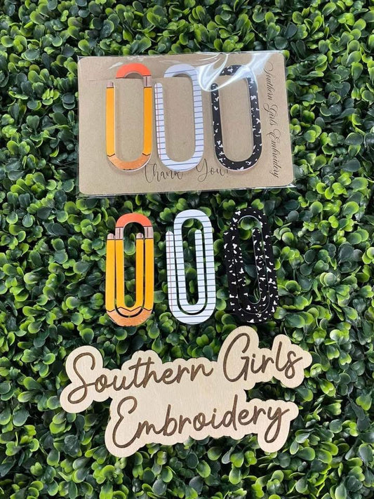 Acrylic Paper Clip Trio