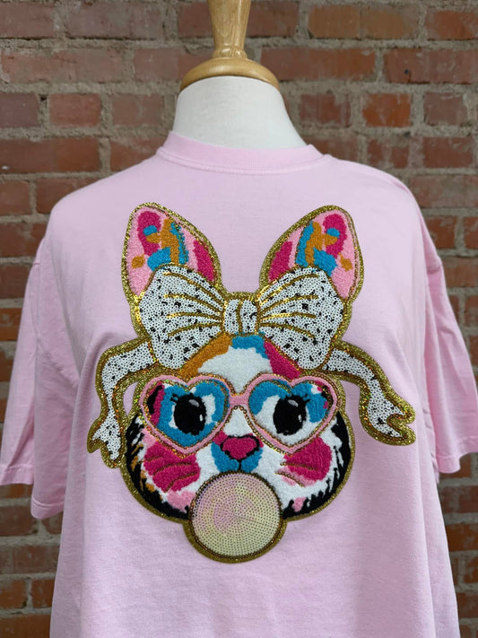 Patch Chenille/Sequ Bunny Bubble