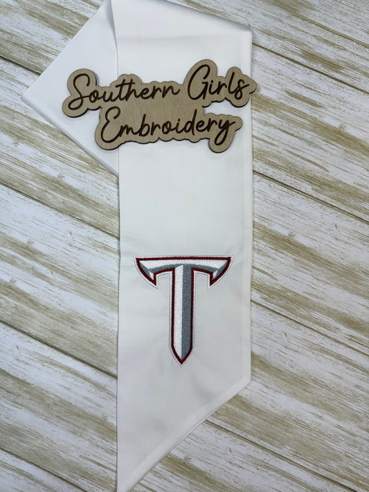 Licensed Troy Wreath Sash Power T one side