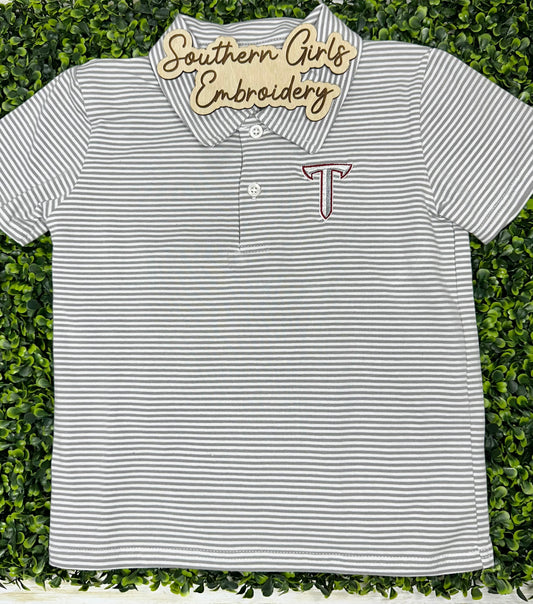 Licensed Boys Stripe Polo with power T