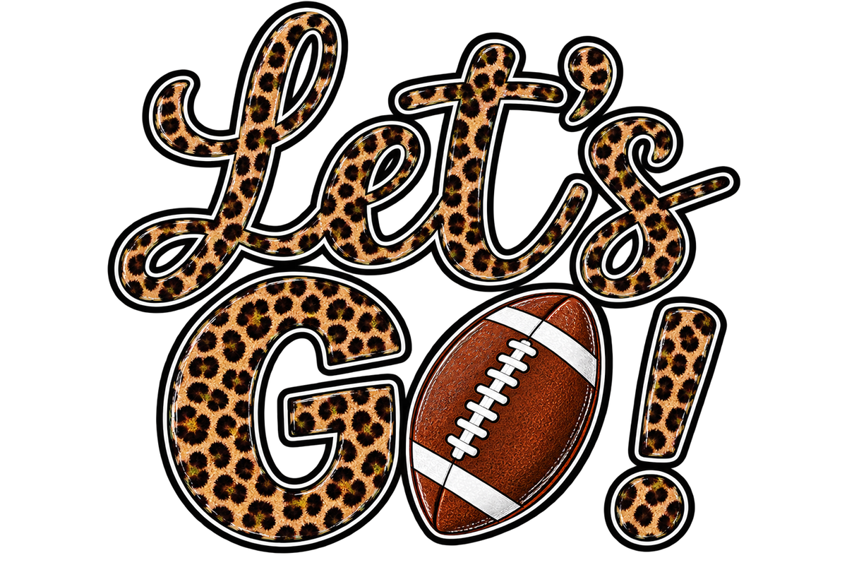 Transfer Let's Go football leopard