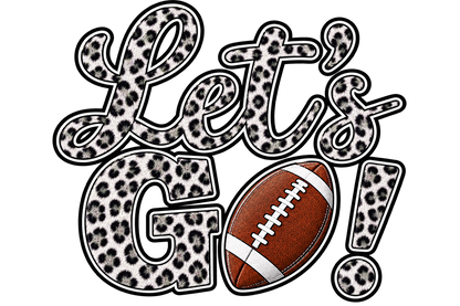Transfer Let's Go football leopard