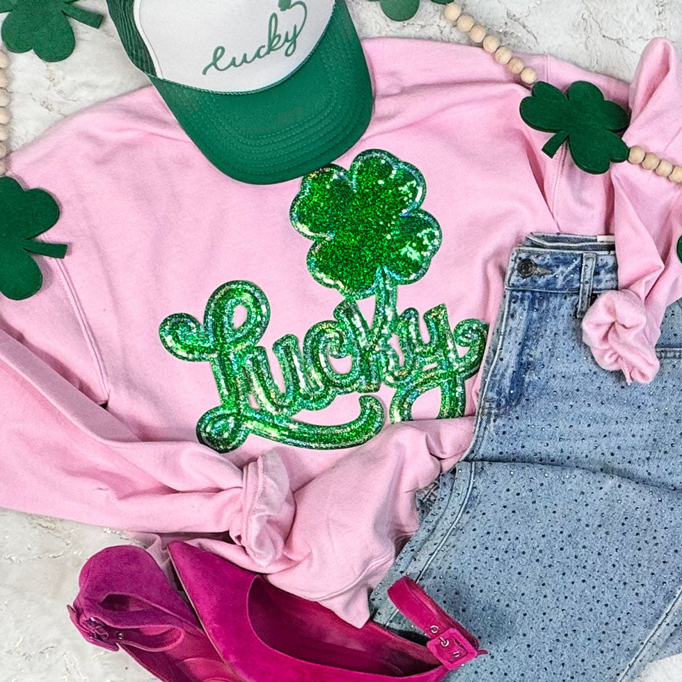 Patch Sequin Lucky