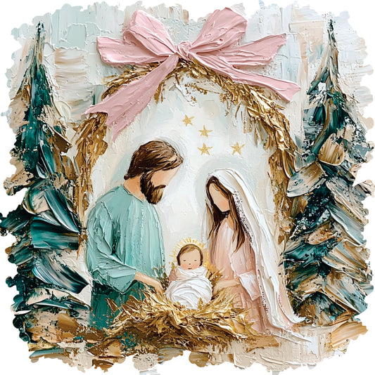 Transfer Painted Nativity