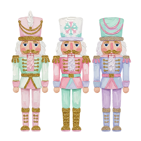 Transfer Nutcracker Pastel Trio