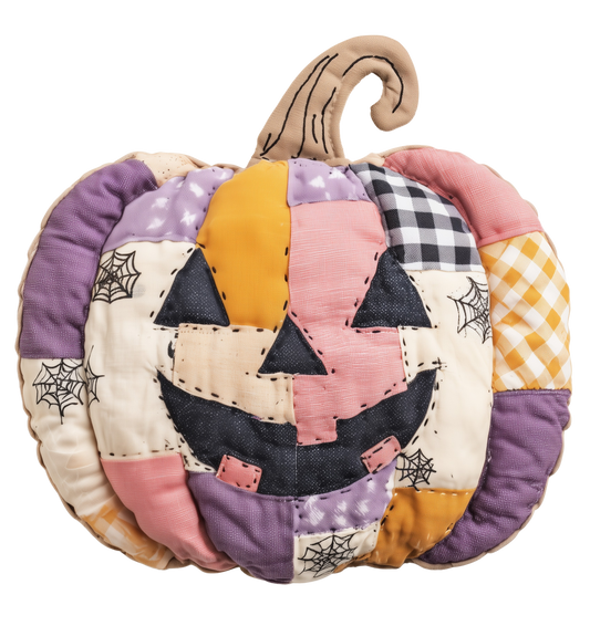 Transfer Patchwork Halloween Pumpkin