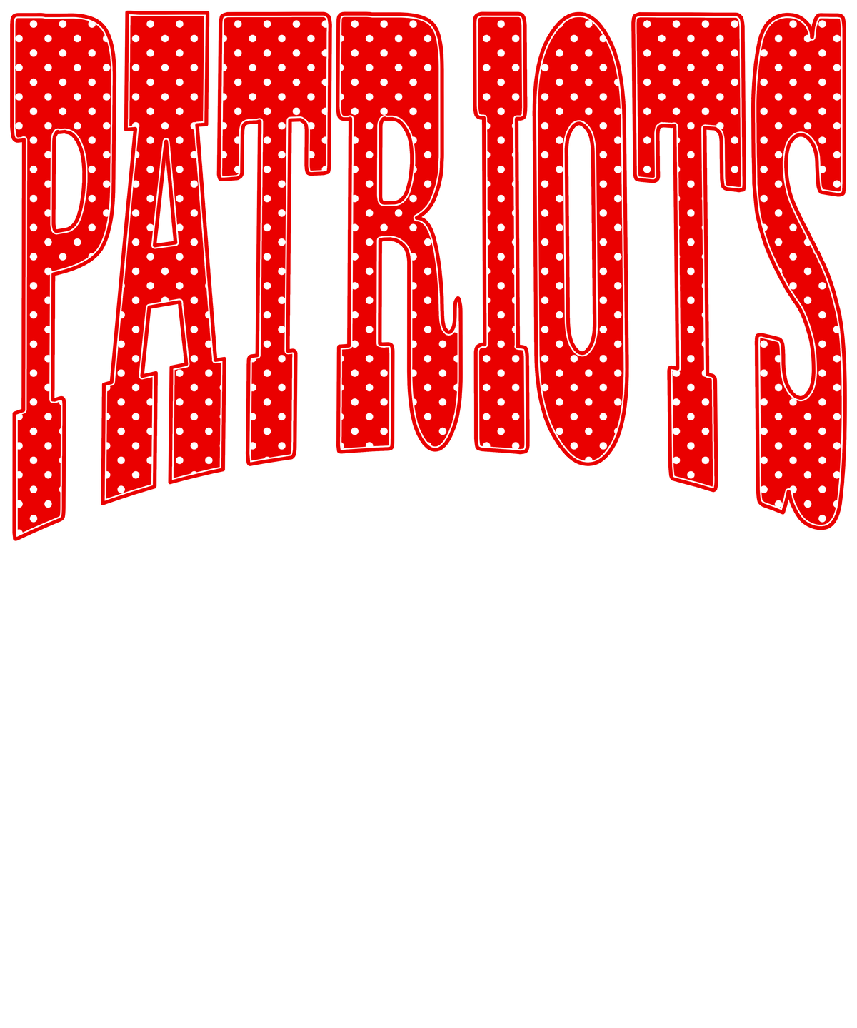 Transfer Patriots Red White Dot