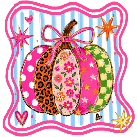 Transfer Pink Pumpkin Leopard