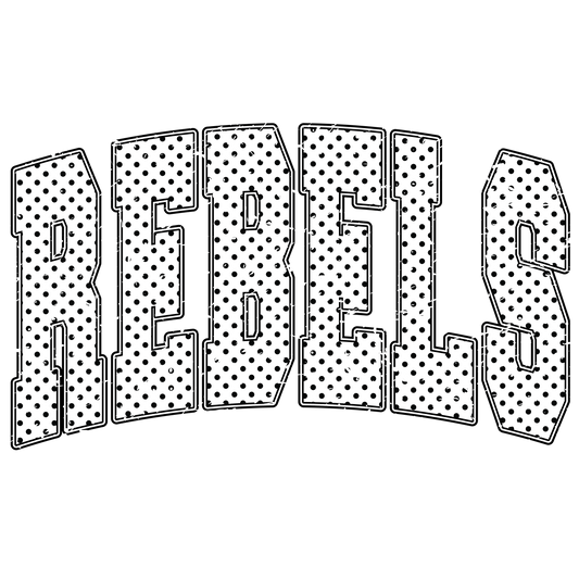 Transfer Rebels Black Polka Dot