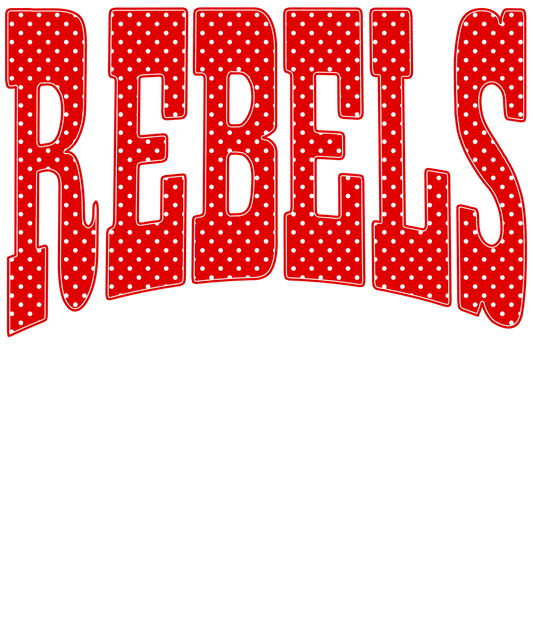 Transfer Rebels Red White Dot