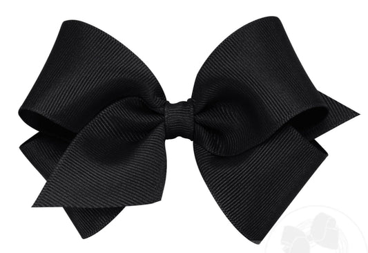 Wee Ones Small Classic Grosgrain Hair Bow Black