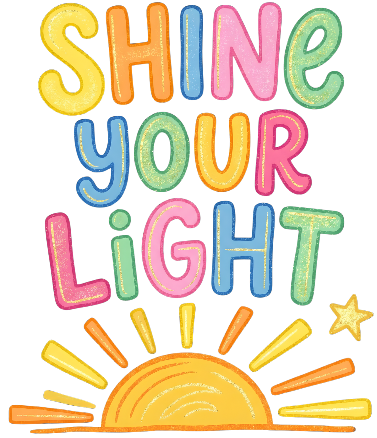 Transfer Adult Shine Your Light