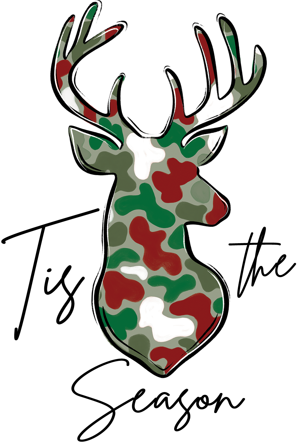 Transfer Tis Season Camo Deer